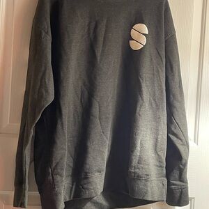Black Sweatshirt with White Logo